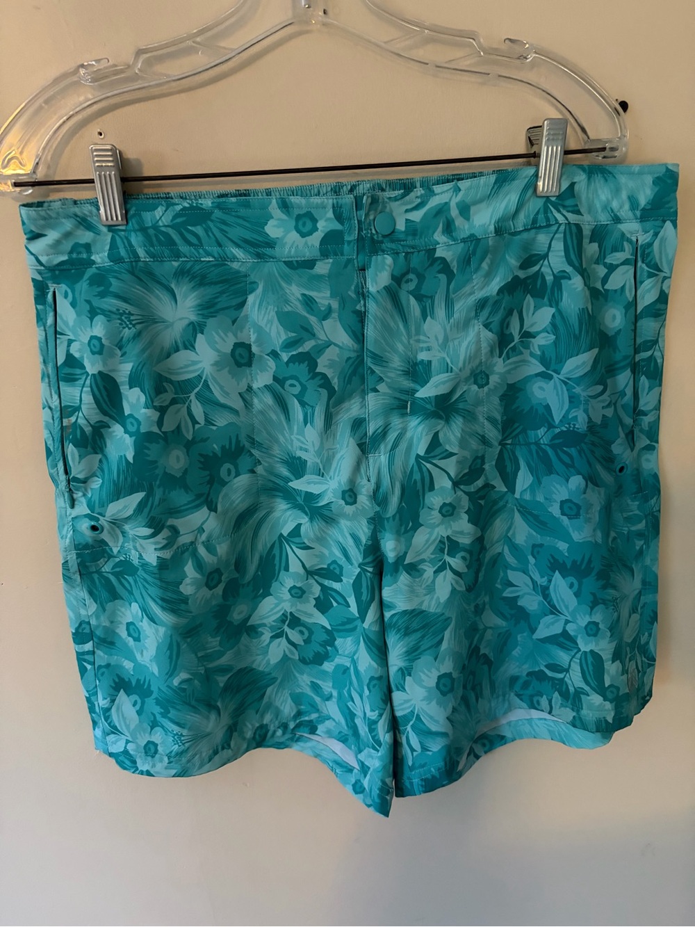ZeroXposur Teal Floral Bermuda Shorts